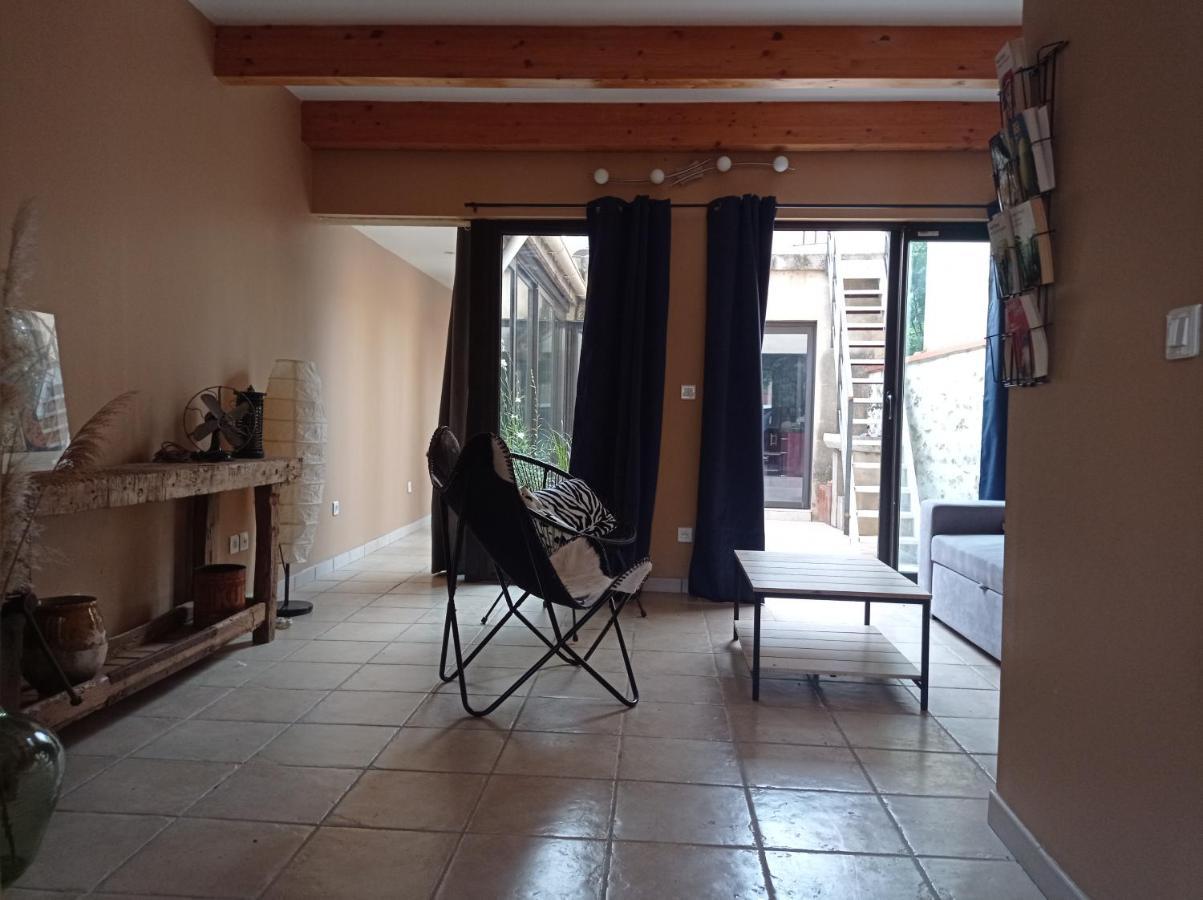 Maison De Charme Avec Patio Et Terrasse De Toit Estagel Exterior foto
